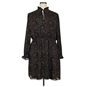 Isaac Mizrahi  NY Paisley Ruffle Prairie Dress, XS. Cottagecore